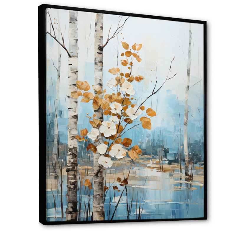 Vrisha Whispering Winds II - impression, H 20 po x l 12 po x P 1 po, Cadre flottant noir