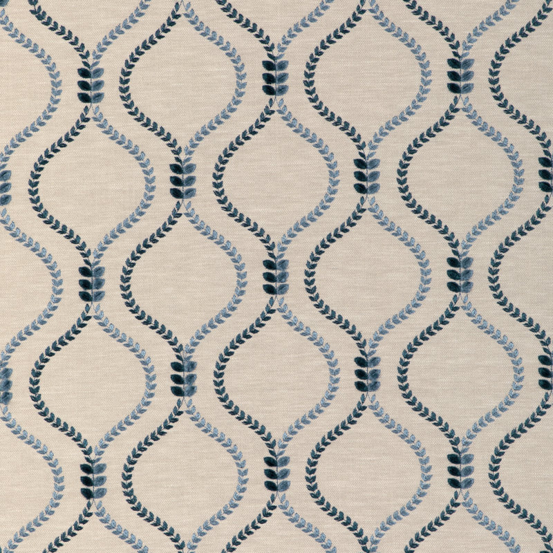 Kravet Basics - 37160-516, Beige/Blue/Indigo