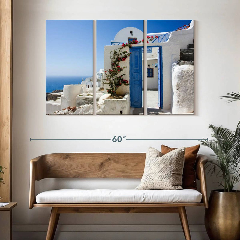Lilie Wide Open Greek Door, 32" H x 50" W