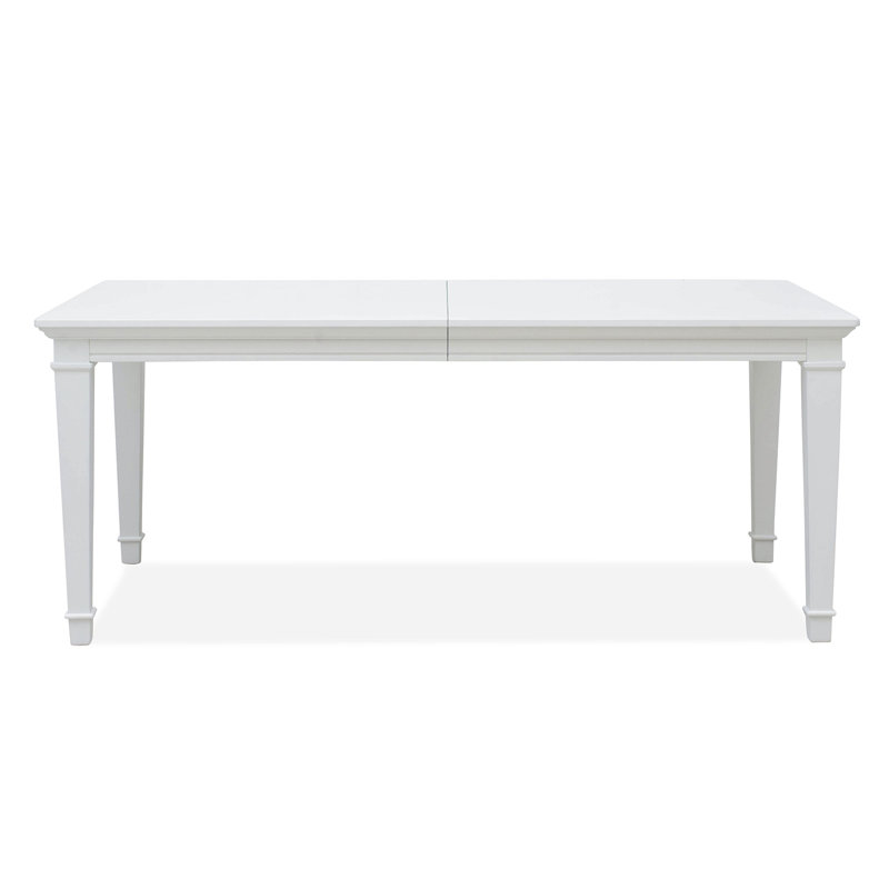 Table de salle à manger extensible Monti, Blanc