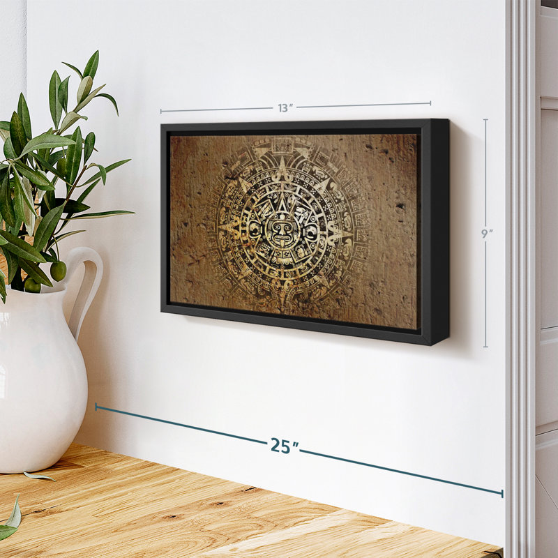 "Ancien calendrier mural maya", H 9 po x l 13 po