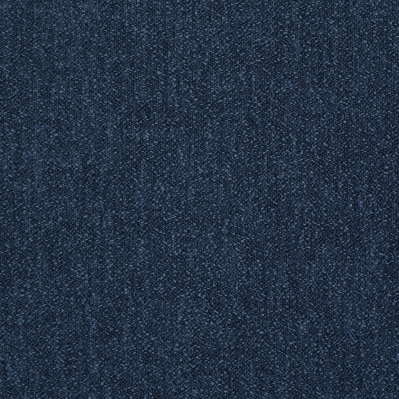 Chenille Upholstered Modern Track Arm Loveseat Blue