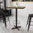 Basquez Rectangular Laminate Table Top with Bar Height Table Base and Foot Ring-109264068-23981401