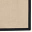 Tapis berbère beige clair avec bordure en coton noir fait à la main Nannette-158822661