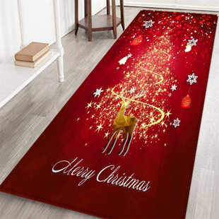 3D Christmas Santa Bathroom Shower Curtain Set Waterproof Shower Curtain  Non-slip Carpet Pedestal Rug Toilet Seat Cover Shower Curtains Christmas  Decro with 12 Hooks 4 Options