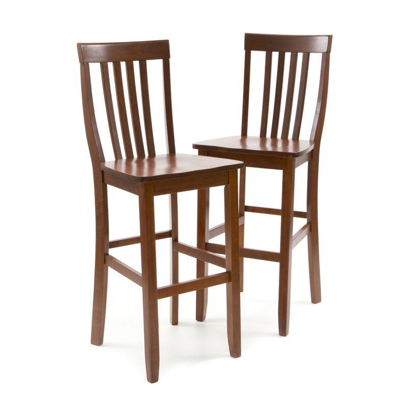Tabouret de bar et de comptoir à siège capitonné en losange, Cerise classique, Tabouret de bar (assise de 30 po de hauteur)