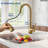 Pull Down Sprayer Kitchen Sink Faucet, Single Handle Kitchen Faucet-126374970