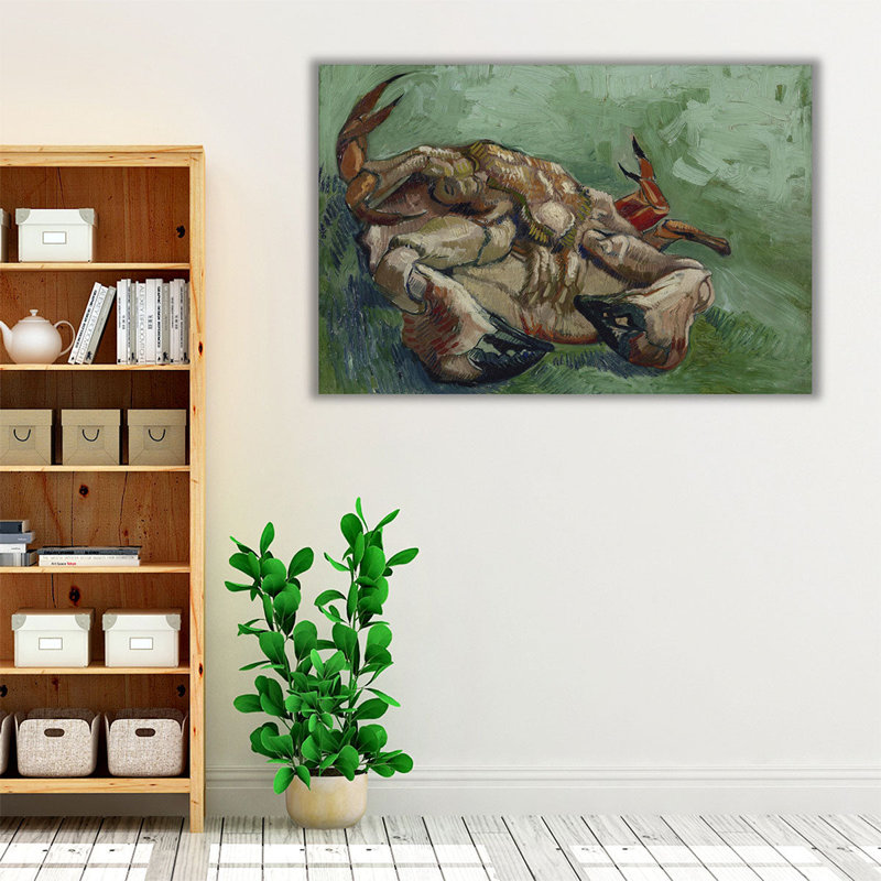 Crabe sur le dos, 1888 - reproduction d'art sur toile, H 20 po x l 30 po