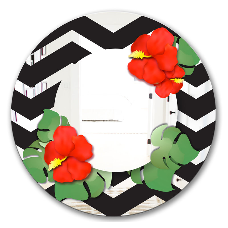 Miroir mural Elementary Botanicals, H 23,6 po x l 23,6 po