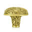 GLENDALE COURT KNOB; LT. COLORADO TOPAZ CRYSTAL MUSEUM GOLD FINISH