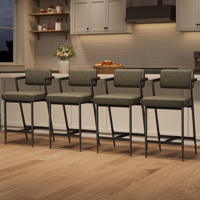 Bar Stool with Iron Frame, 2