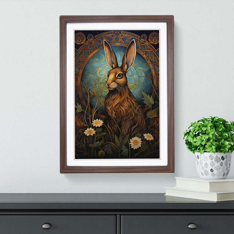 Hare Nouveau - Framed Print