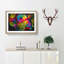 Multi-Coloured Rainbow Roses - Picture Frame Graphic Art Print-56861124-56861127