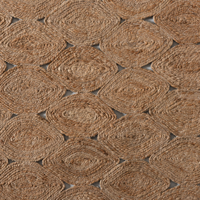 Tapis brun clair tissé à plat à la main Kenner