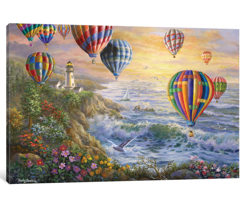 « summer lueur », reproduction d’art sur toile, H 18 po x l 26 po x P 1,5 po