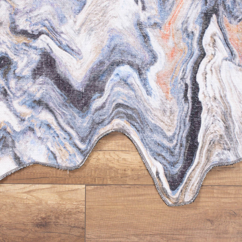 Elegant Hall Carpet (2.5 x 7.5 ft), 100% Polyester, 1.1 lbs/sq ft | 4 mm Pile Height, Recycled Poly Cotton Underside | Machine Washable, Eco-Friendly | Perfect for Entryways, Living Rooms & Hallways