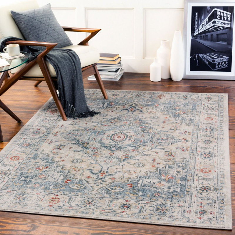 Beyanka Floral Machine Tufted Area Rug, Rectangle 160 x 220 cm