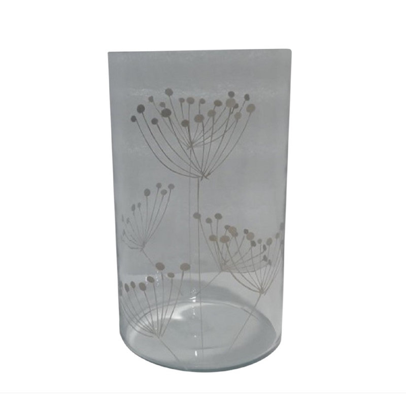 Vase cylindrique en verre Dremann