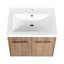 Casier de salle de bain 24 po avec lavabo - Solution de rangement pratique pour armoire spacieuse-120671149