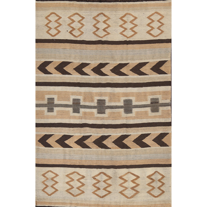 Tapis kilim à teinture naturelle 5 x 7
