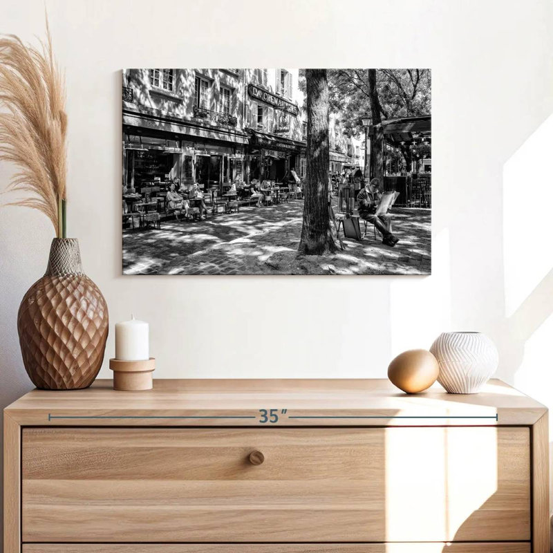 Sireci Black Montmartre - Place Du Tertre, 16" H x 24" W