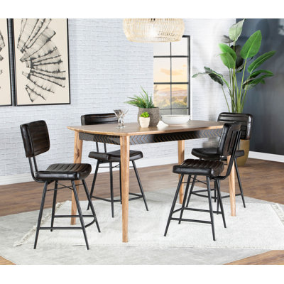 Lambright 5-piece Counter Dining Set Sheesham and Espresso