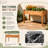 Outdoor Solid Wood Elevated Planter with Drainage Holes