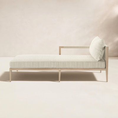 Kristine 33'' Outdoor Teak Chaise Lounge
