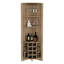 Armoire de coin, trois tablettes, huit porte-bouteilles encastrés, deux tablettes latérales Macadamia-1932686650