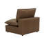 Hadleigh Brown Leather Armless Chair