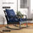 Outdoor Wicker Rocking Chair Aluminum Rattan Porch Rocker Chair With Armrest-1649707703