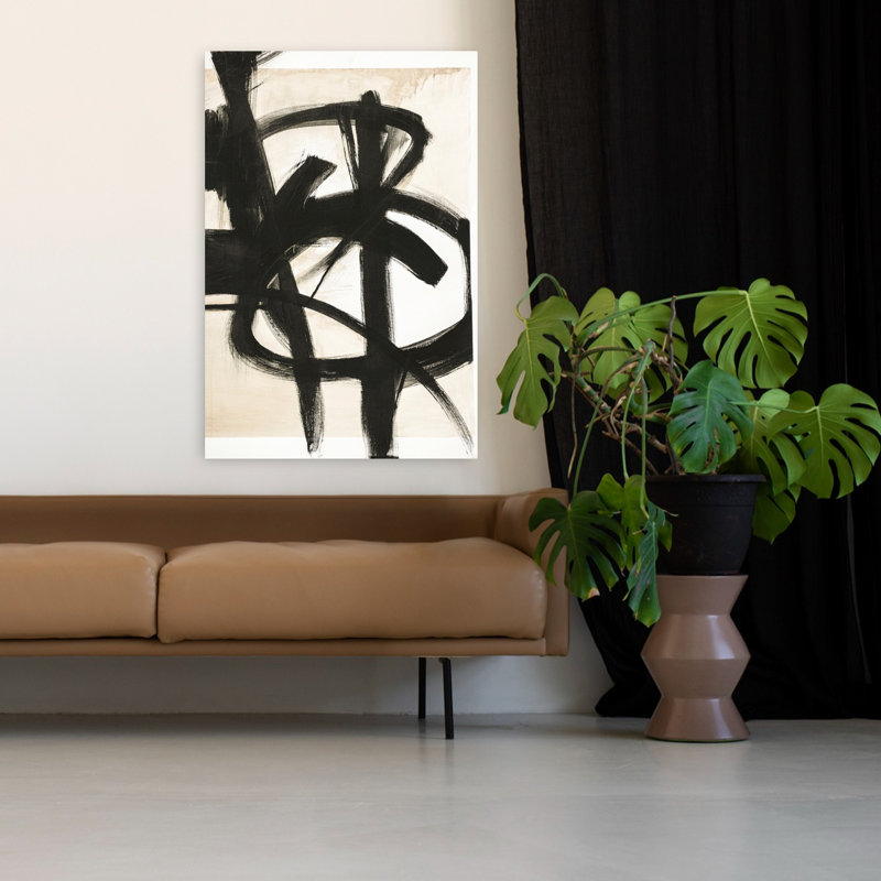 Graphical Shapes 7, art abstrait minimaliste, H 48 po x l 32 po