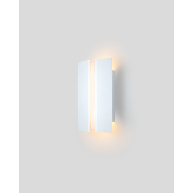 Rima Dimmable LED Flush Mount Sconce, 3500, Textured White