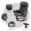 Fauteuils inclinables avec repose-pieds Kimmons, fauteuil inclinable pivotant à 360 degrés avec massage, similicuir-365547805