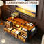 Unfinished TV Stand for TVs up to 55" with Fireplace Included