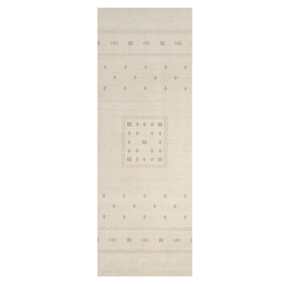 Simi Hand-Woven Geometric Cotton Wool Rug