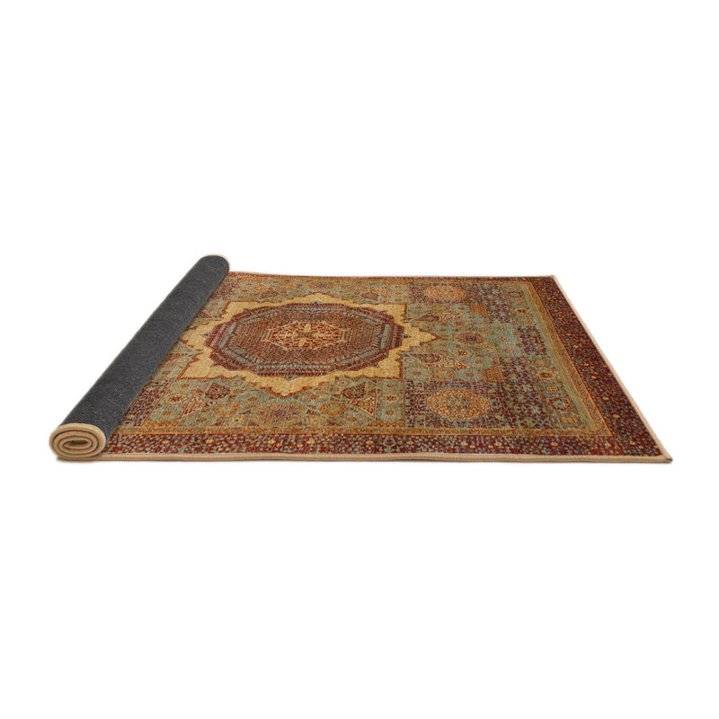 Tapis abstrait moderne 1470, Rond 5 pi