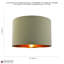 Cotton Drum Lamp Shade ( Screw On )-1895031150-1895031057
