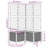 vidaXL Garden Planter with Trellis Plant Pot Flower Box Raised Bed Outdoor PP-770547064-770547009