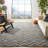 Furman Kilim Geometric Hand-Loomed Natural/Charcoal Area Rug-348818687
