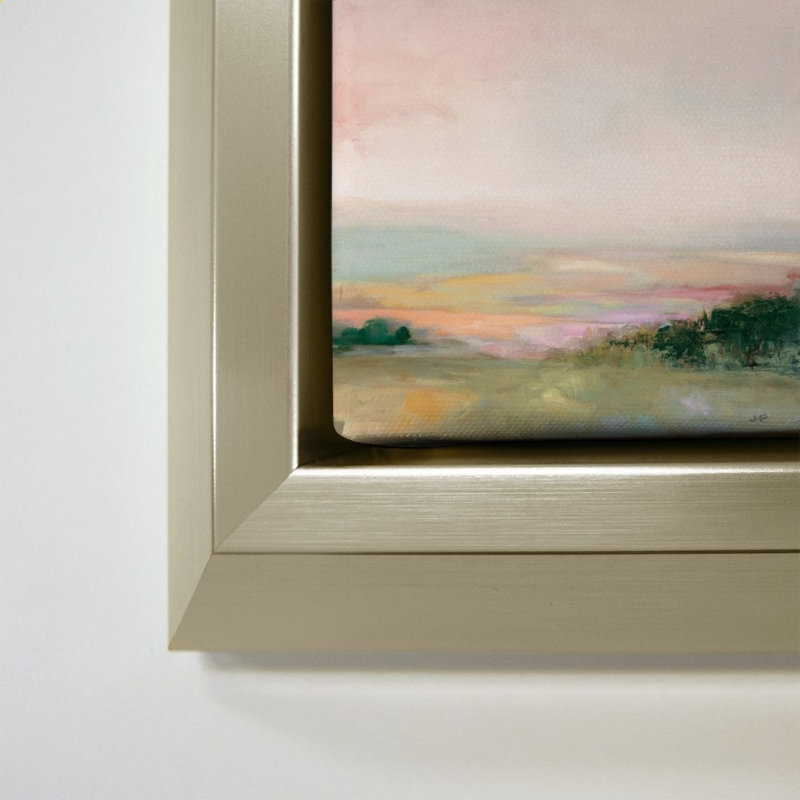 «Dark Glowing Valley» par Julia Purinton - impression sur toile, Champagne, 44" H x 34" W