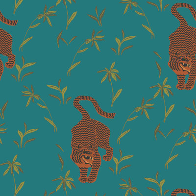 Stalking Tiger - Wallpaper