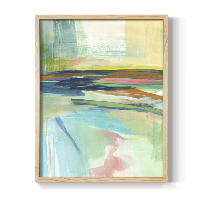 Radiant Horizon II, reproduction encadrée - bois massif, H 11 po x l 9 po