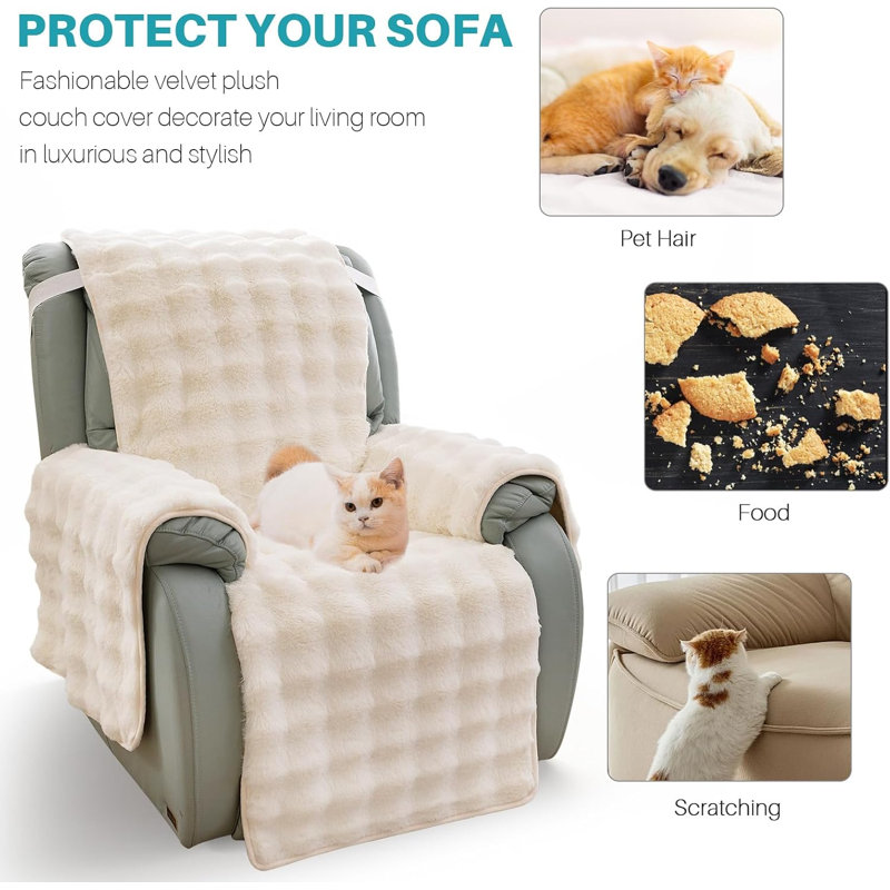 Housse pour fauteuil inclinable 23 po Thick Rabbit Plush