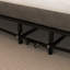 Structure de lit pliante en métal avec matelas en mousse avec poches, rangement facile et mobile avec 4 roulettes