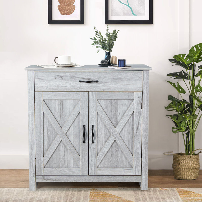 Demeterius 2 - Door Accent Cabinet, Gray
