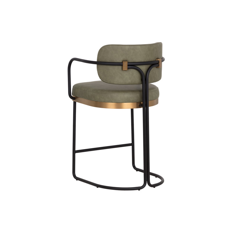 JALEN Upholstered Stool with Metal Frame