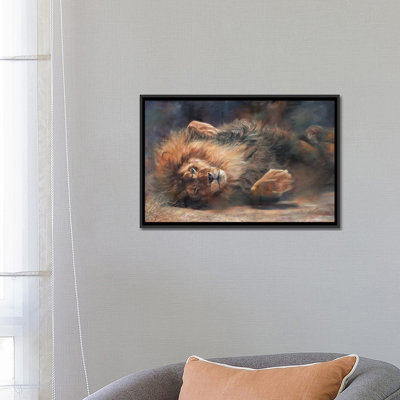 «Lion Rocking and Rollin», impression sur toile