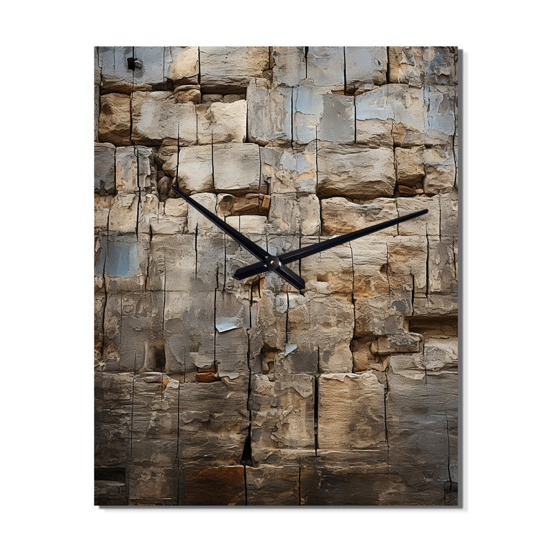 Horloge murale Hebrew Western Wall Collage II - Religion et Spiritualité, Petit