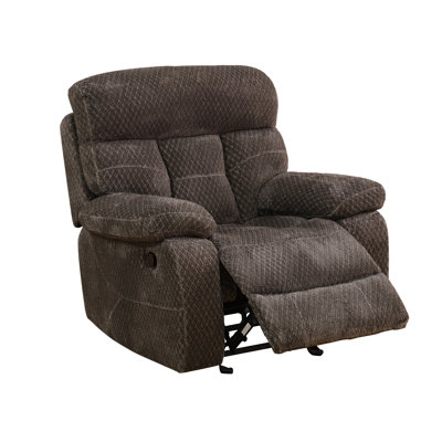 Dark Brown Microfiber Recliner Chair by Latitude Run